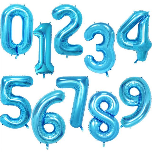 Globos de aluminio con números para niños y adultos, globo de helio con figuras de Números de Oro rosa y plata, decoración de cumpleaños y boda, suministros para fiestas, 32/40 pulgadas