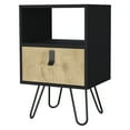 thumbnail image 2 of Bedroom Nightstand With Fashion - Drawer And Open Shelf Detail Contemporary Supply, 2 of 4