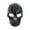 black, variant on Novel rhinestone skull brooch for men cool punk party and casual accessory-silvery