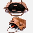 thumbnail image 6 of Sunyuer Vintage Handbags for Women, Large Capacity Tote Shoulder Purses PU Leather Top Handle Crossbody Satchel Travel Work Commute, 6 of 9