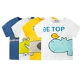 thumbnail image 2 of Uccdo Toddler Boys Short Sleeve T-shirt Tops Kids Summer Cartoon Printed Casual Top 2-8T, 2 of 3