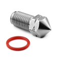thumbnail image 1 of Microswiss Brass Plated Wear Resistant Nozzle for Ultimaker 3 UM3 (.6mm), 1 of 4