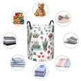thumbnail image 6 of Xecao Frog and Forest Plants Print Laundry Hamper Basket,designed for Blanket Storage and Nursery Clothes in the Bedroom, 6 of 8