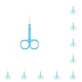 thumbnail image 2 of Seitruly Cortador de cutículas de uñas Tijeras de acero inoxidable Recortador de cejas Azul Azul 10piezas Seitruly CBP288407, 2 of 4