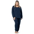 thumbnail image 2 of Fruit of The Loom Women's Boyfriend Top & Jogger Pajama Sleep Set, Sizes S-4X, 2 of 10
