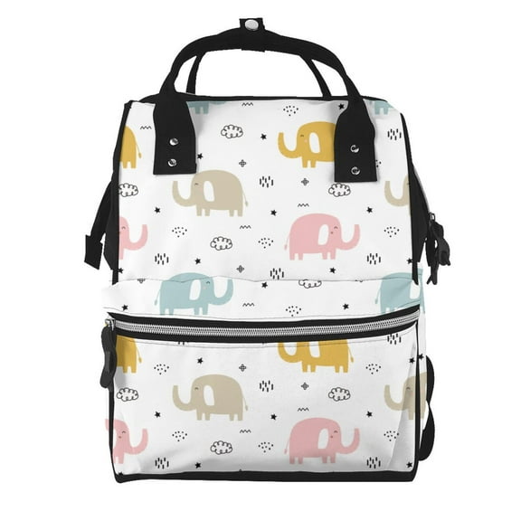 Defioc Little Elephant for Baby Diaper Bag Backpack - Baby Bag for Boys & Girls - Diaper Backpack - Large Travel Diaper Bags- Baby Registry Search & Shower Gifts