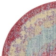 thumbnail image 5 of SAFAVIEH Windsor Beaufort Transitional Area Rug, Light Blue/Fuchsia, 6' x 6' Round, 5 of 7
