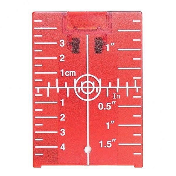 Tarjeta de Placa de Objetivo Láser de Piso Magnético 6x con Soporte para Aplicación de Haz Rojo 6 piezas