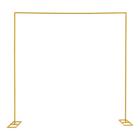 3x3m Wedding Arch Stand, Meter Wedding Stand with 20mm Square Tube, Yellow Background Frame for Outdoor Wedding Decor