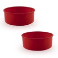 thumbnail image 1 of Moule à Pain Rond en Silicone 8 Pouces, Moule à Gâteau Rond Ensemble de 2, Moule de Cuisson Antiadhésif, Réutilisable de Qualité Alimentaire, Sans BPA, 1 of 5