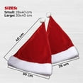 thumbnail image 4 of Vonadale Red Velvet Plush Fabric Santa Christmas Hats, 4-Pc Family Pack, 4 of 6