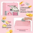 thumbnail image 6 of Piggy Bank for Kids Girls Boys, Large Electronic Money Saving Box with Password Protection, Automatic Paper Money Scroll - Pink, 6 of 9