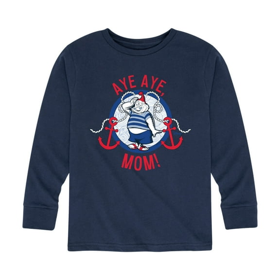 Disney - Peter Pan - Aye Aye, Mom - Sailor Style - Toddler And Youth Long Sleeve Graphic T-Shirt