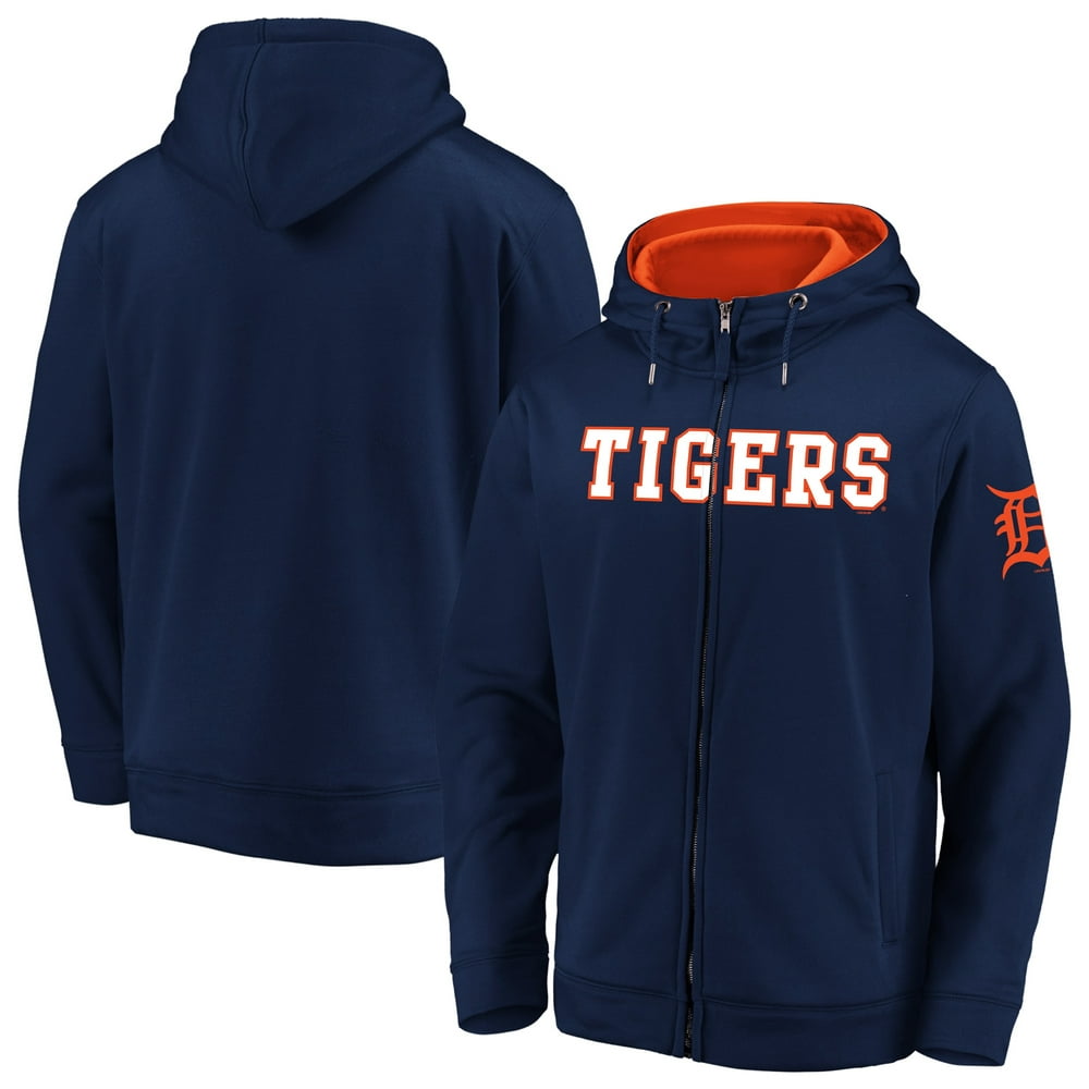 Detroit Tigers Fanatics Branded Matte Fleece Full-Zip Hoodie - Navy ...