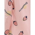thumbnail image 4 of Zupora Women's Pajama Set Casual Long Sleeve Cute Cartoon Print Color Block Crew Neck Tunic Tee Shirt Nightshirts Blouse + Pants Soft Comfy Nightwear Sleepwear Loungewear, 2 Pcs, M-2XL, 4 of 4