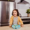 thumbnail image 3 of Silicone Plates for Toddlers - 3 Pc Set, Divided Baby Plates, Dishwasher & Microwave Friendly, Food Grade Silicone Kids Plates with Dividers, 3 of 4