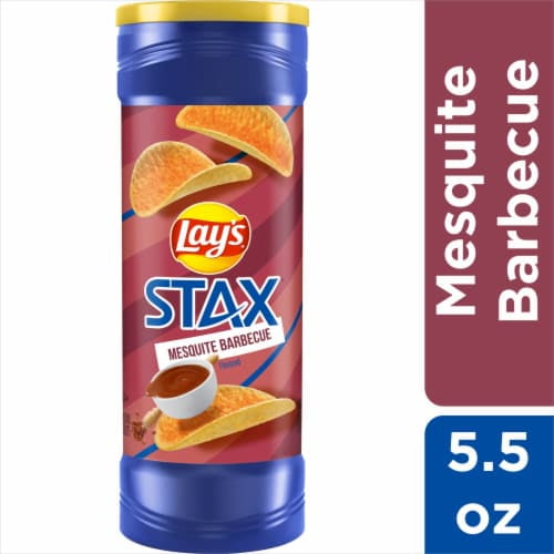 2X - Lay's Stax Mesquite Barbecue Potato Chips 5.5 oz