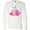 AA-White, variant on Inktastic Cute Mermaid, Pink Hair, Green Tail Long Sleeve T-Shirt