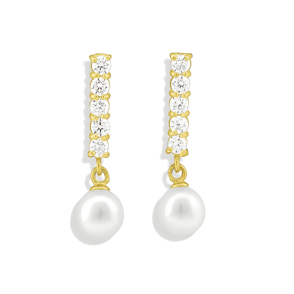 Vinali 14K Yellow Gold Pearl Drop Earrings