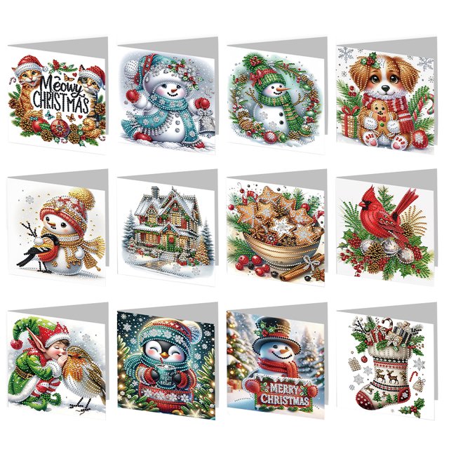 Kit Tarjetas Pintura Con Diamantes Imitación Xdrfesdgdsg (HK079)