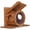 Brown, variant on Squirrel Houses for Outside BlueSquirrel House Squirrel Box Squirrel House for Window Hanging Squirrel House 13" Brown Vintage Squirrel Feeder House with Transparent Window