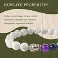 thumbnail image 5 of Chakra Bracelets - Howlite/Matte Onyx - 10, 5 of 5