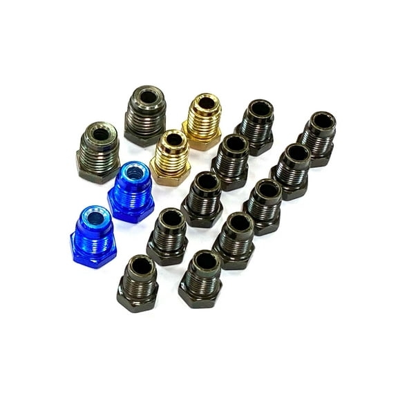 The Stop Shop Metric Brake Line Fitting Kit for 3/16" Tube. (ISO/Bubble Flare)