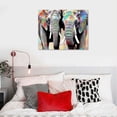 thumbnail image 4 of COMIO  Elephant Wall Decor, Animal Canvas Art Prints Colorful Baby Lover Gifts Pictures Painting for Nursery Decor Bedroom living Room Kids Girls Ready to Hang, 4 of 4