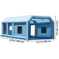 thumbnail image 4 of KFFKFF Inflatable Spray Shelter, 27.9x15.7x10.8 ft, Includes 950W+750W Blowers, Air Filtration, Ideal for Small Trucks, Large Motorcycles, Midsize Vehicles, 4 of 9