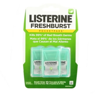 Listerine Cool Mint Pocketpaks Portable Fresh Breath Strips 72