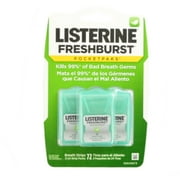 Listerine PocketPaks Breath Strips FreshBurst 72 Each (Pack of 6)