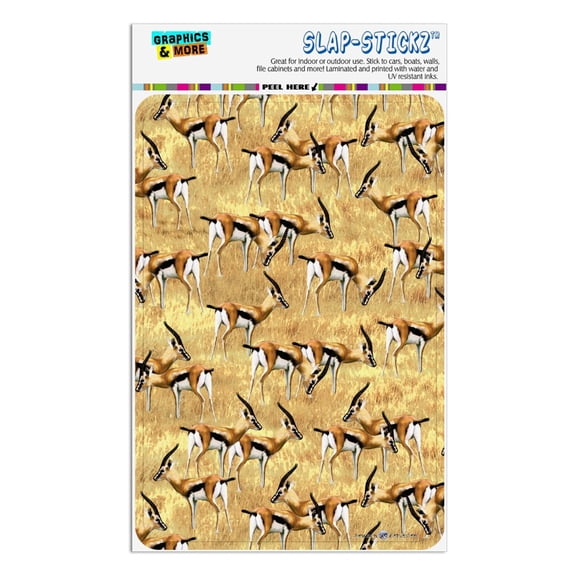 African Plains Gazelle Herd Grazing Pattern Home Business Office Sign