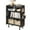 Black, variant on Fenge 4 Tier Bookshelf, Modern Open Bookcase with Pegboard, 33.6 Inches Small Book Shelf Storage Organizer