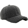 thumbnail image 1 of LinYooLi Winter Baseball Cap for Women Lamb Wool Solid Color Warm Visor Teddy Fleece Hat for Outdoor Travel Adjustable, 1 of 4
