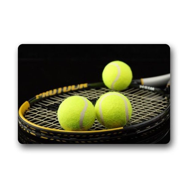 WinHome Tennis Ball Doormat Floor Mats Rugs Outdoors/Indoor Doormat Size 23.6x15.7 inches