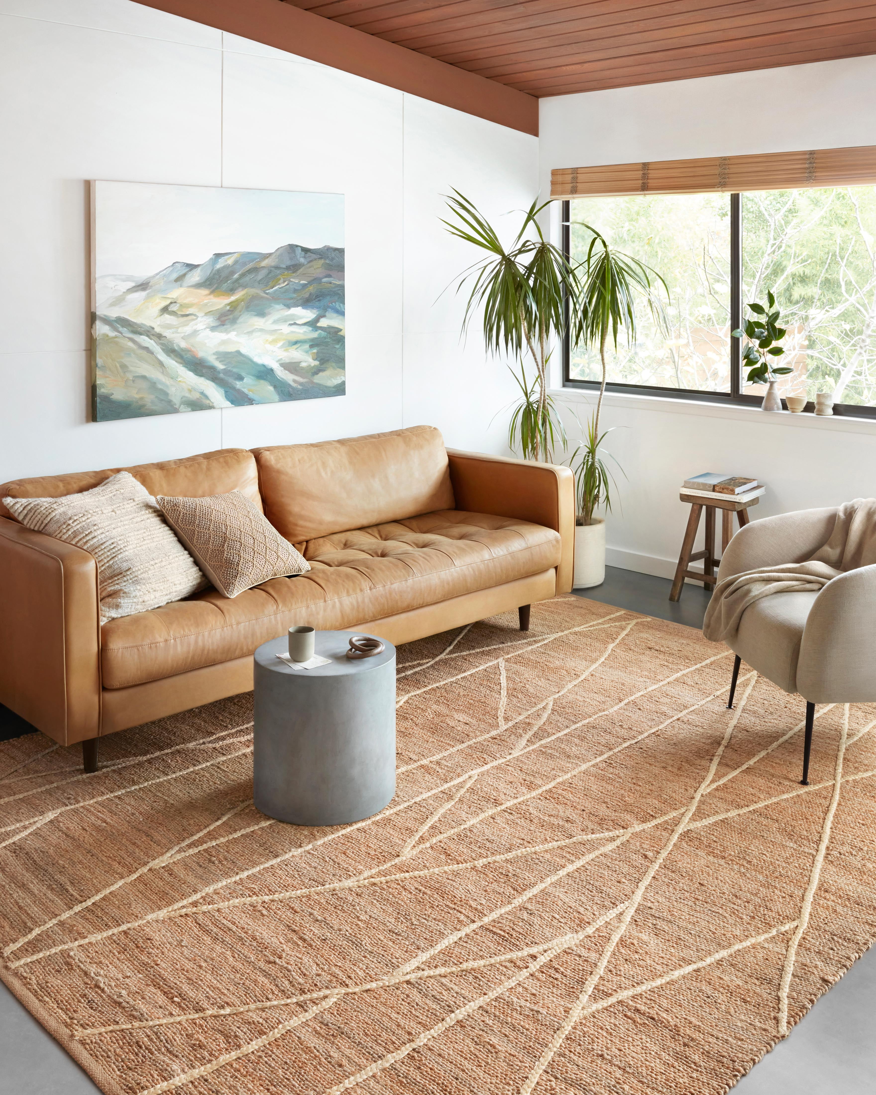 Loloi Bodhi Collection BOD-03 Natural / Ivory, Geometric Area Rug 2'-0" x 5'-0"
