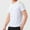 White, variant on Men's Short Sleeve Moisture Wicking T-Shirts Breathable Spliced Elastic Top Athletic Workout T-Shirt