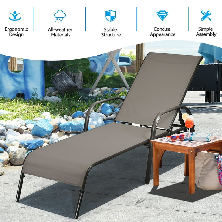 Ergonomic outdoor chaise lounge new arrivals