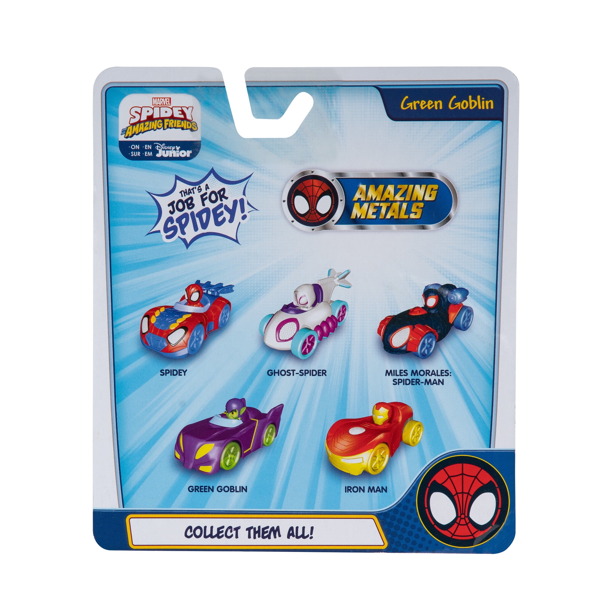Marvel’s Spidey and His Amazing Friends Amazing Metals (Green Goblin) 3 inch Die-Cast Play Vehicle