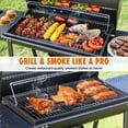 thumbnail image 2 of laraVist Barrel Charcoal Grill with 608.4 SQ In Cooking Area, Adjustable Airflow & Portable Wheels, 2 of 8