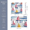 thumbnail image 2 of Yayeee Toggle Light Switch Wall Plate 2-Gang 4.56"x4.48" Decorative Outlet Cover, Pink Hand Drawn Sailboats, 2 of 7