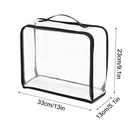 

Fufafayo Wal Mart clearance Transparent Large Capacity Bag Storage Bag Visual Bag Organizing Bag Three-dimensional Storage Bag