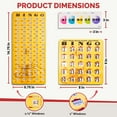 thumbnail image 4 of MR CHIPS Jam-Proof Bingo Cards with Sliding Windows - 25 Reusable Shutter Bingo Cards - 75 Bingo Calling Cards - 1 Bingo Master Board - Gold Rush Style, 4 of 10