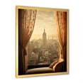 thumbnail image 2 of Designart "Excitement of Red Sporting Football Game III" Cityscapes Framed Wall Art - Industrial Yellow New York City Bedroom Framed Canvas Wall Art, 2 of 6