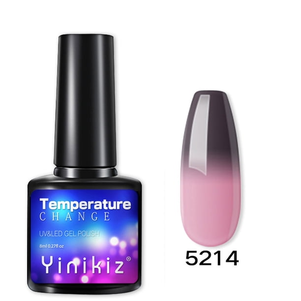 Hot6sl Ofertas Del Día Pegamento para Uñas En Fototerapia En Gradiente Cambia de Temperatura, Herramienta para Pegar Esmaltes de Uñas 8 Ml