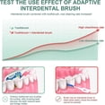 thumbnail image 4 of 160 paquetes de cepillos interdentales, cepillo de hilo dental, cepillo interdental adaptable, palillo de hilo dental de doble propósito, limpieza bucal portátil (verde), 4 of 5