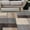Grey & Brown, variant on 5' X 8' Grey Patchwork Power Loom Stain Resistant Area Rug