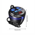 thumbnail image 3 of Resin Chicken Desk Lamp Danhjin Car Charger One Drag Two Turn Interface Double USB Car Fast Charging. Independently Controlled Switches. With Smart Display Screen and Ambient Lights Home Decor, 3 of 9