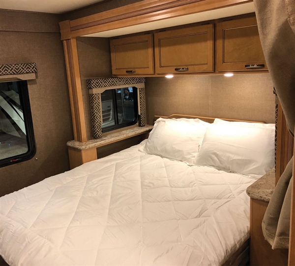 Short Queen Comforter RV Bedding White