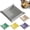 Gray, variant on 2-in-1 Magnetic Foldable Silicone Mat & Serving Tray, Non-Slip Heat Resistant Waterproof Outdoor Dining Trays, Portable Foldable Silicone Plate, Multifunctional Magnetic Tray (Yellow)